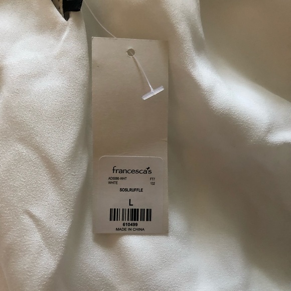 NWT Francesca’s ruffle LWD - Picture 5 of 5